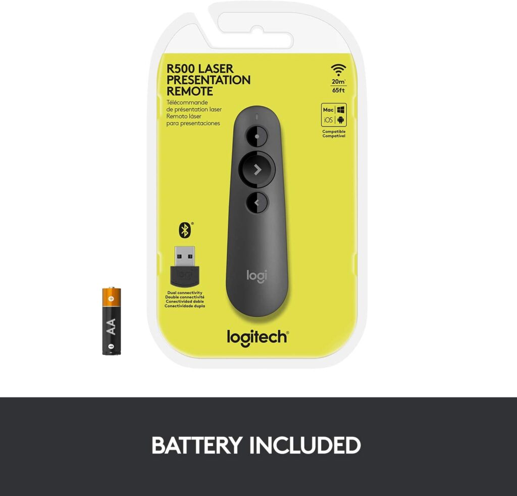 Logitech R500s Presenter เลเซอร์พ้อยเตอร์ รีโมตนำเสนอเลเซอร์ ของแท้ ...